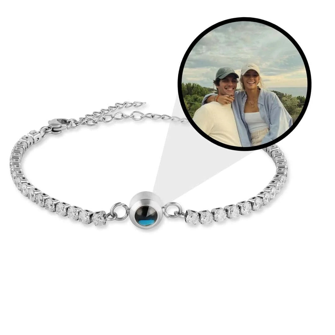 Bracelet Diamant - Projection Photo Personnalisé